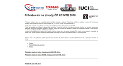 Desktop Screenshot of cpxcmtb.sportsoft.cz